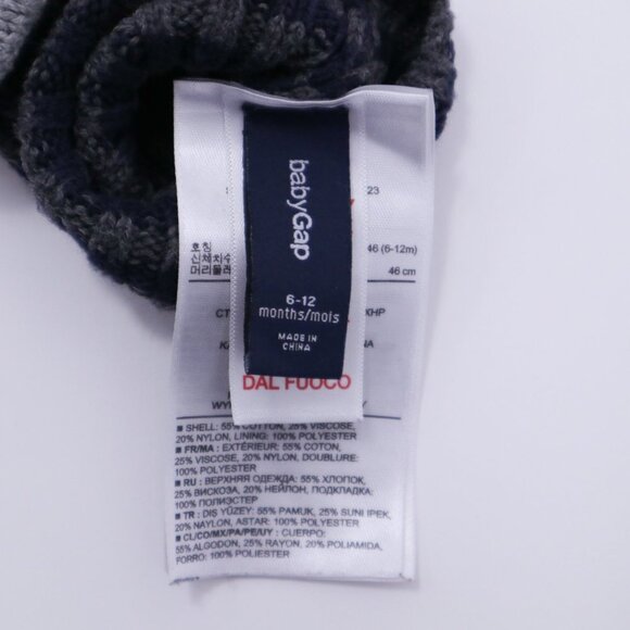 Baby Gap Hat & Gloves Mitten Set 6-12M Gray Red Heart - Picture 5 of 5